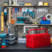 Workshop tools and equipment featured in a $25 savings promotion